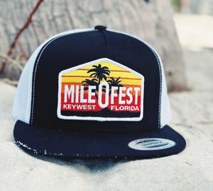 Mile 0 Fest Black Sunset Patch Hat