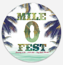 Load image into Gallery viewer, Annual Mile0Fest Poster Design Stickers
