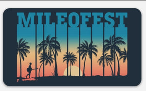 Annual Mile0Fest Poster Design Stickers