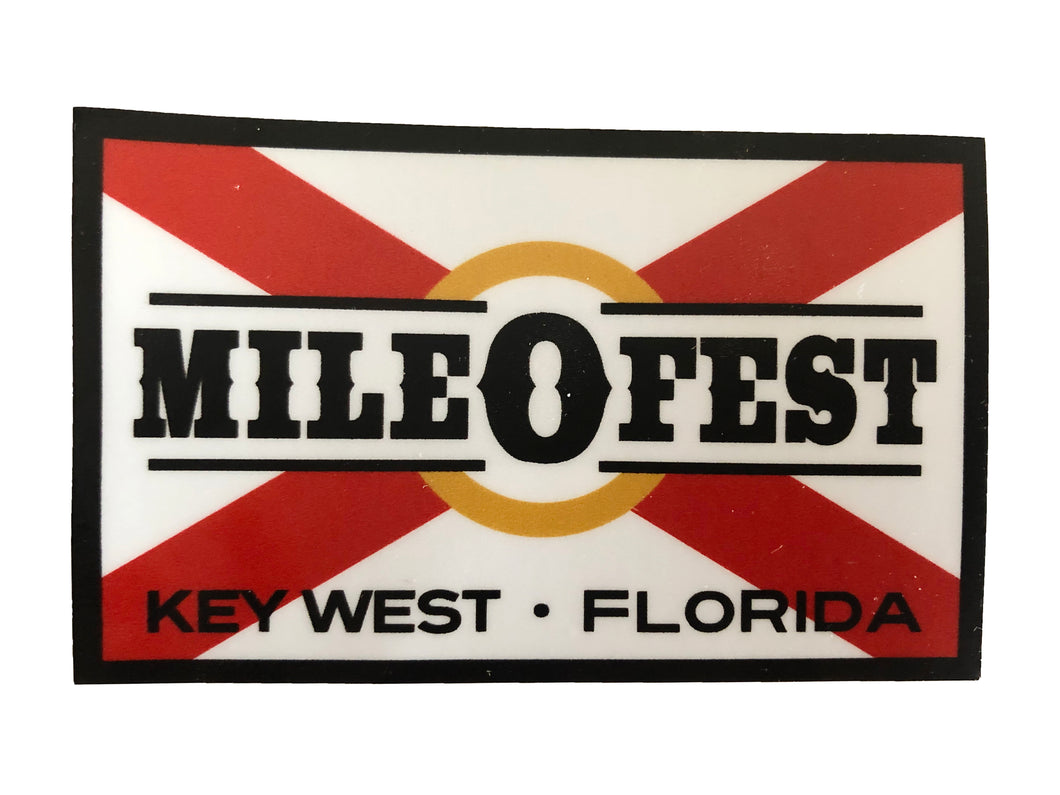 Mile 0 Fest Flag Sticker