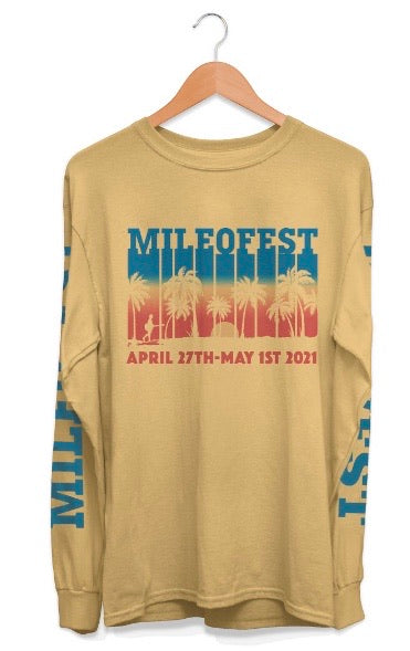 Closet Clean out! Mile 0 Fest 2021 Mustard Long Sleeve Line-up Tee
