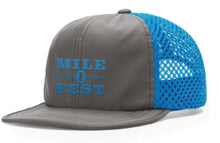 Load image into Gallery viewer, Closet Clean out! Mile 0 Fest Wide Mesh 3D Embroidered Hat

