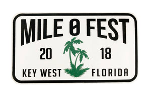 Annual Mile 0 Fest Patch Sticker
